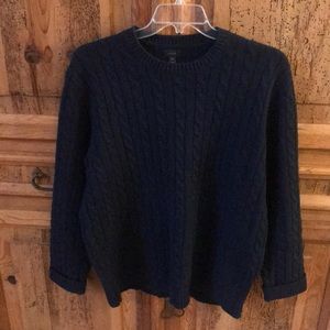 Men’s J Crew cable lambs wool sweater